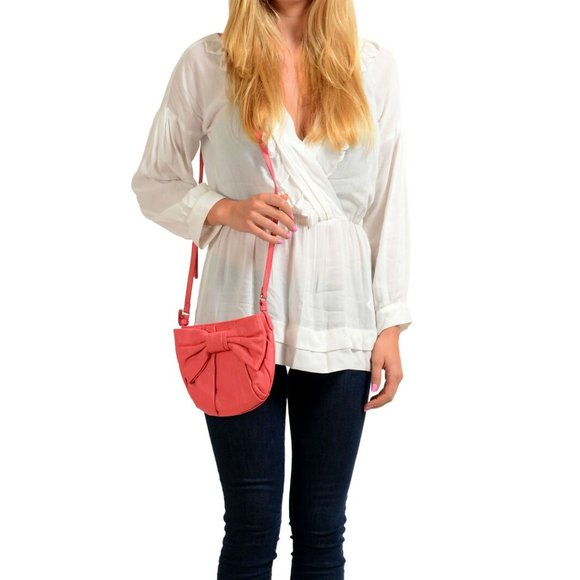 Red Valentino Pink 100% Leather Shoulder Bag